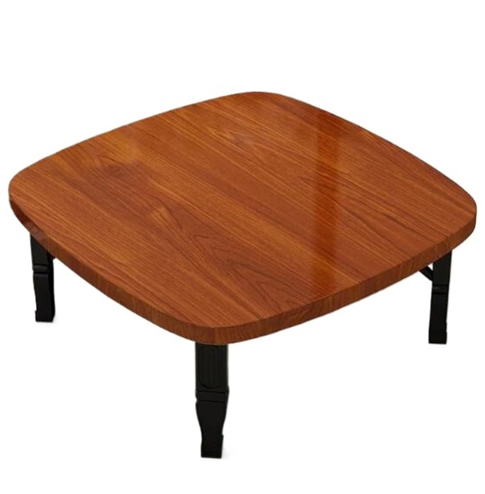 Scumlovy Square Low Table, Japanese Folding Tatami Table for Floor Sitting, Space Saving Coffee Small Dining Desk Living Room Bedroom Balcony, No Assembly Required