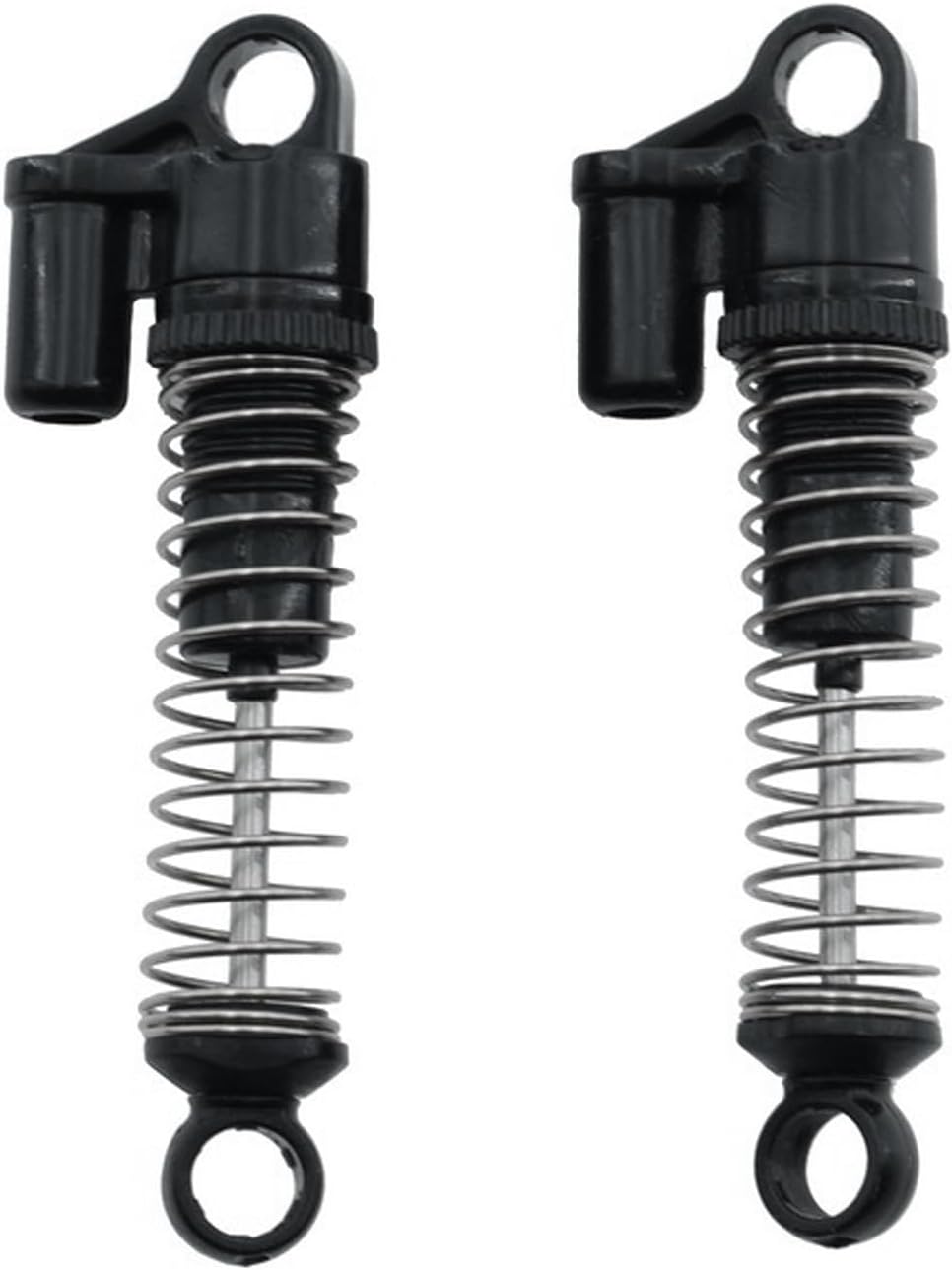 RC Shock Absorbers, 4PCS Metal Upgrade Parts Compatible with WPL B/C/D Series 1/10 Scale RC Cars for Crawler Truck
