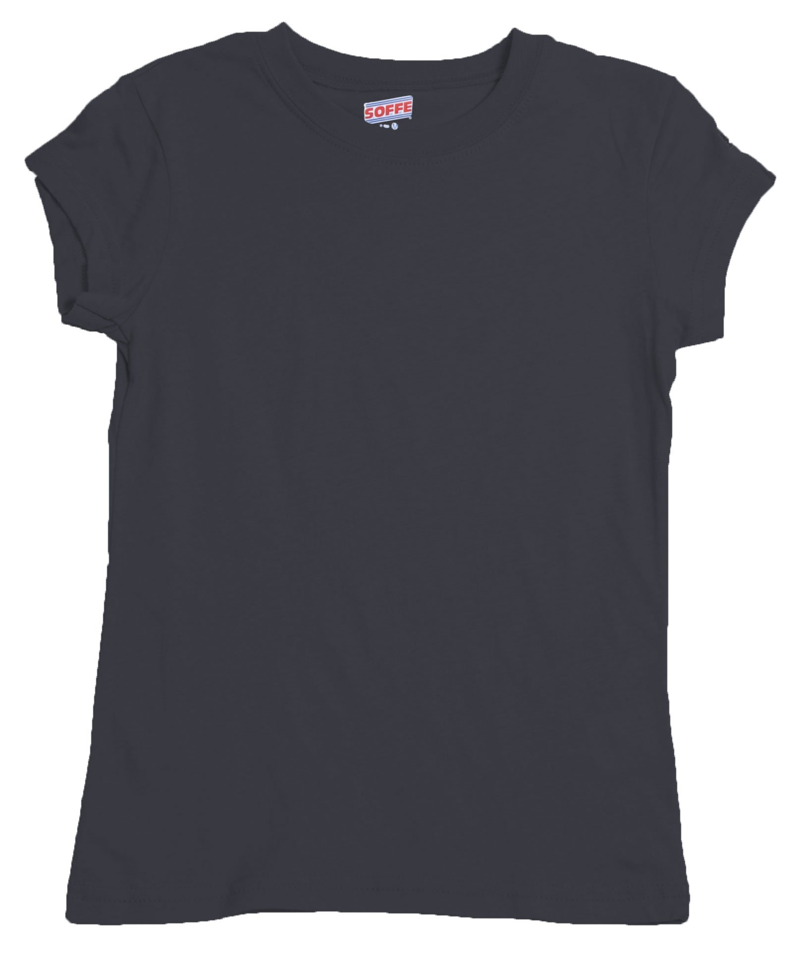 Soffe Big Girls' Cotton Tissue Short Sleeve T-Shirt