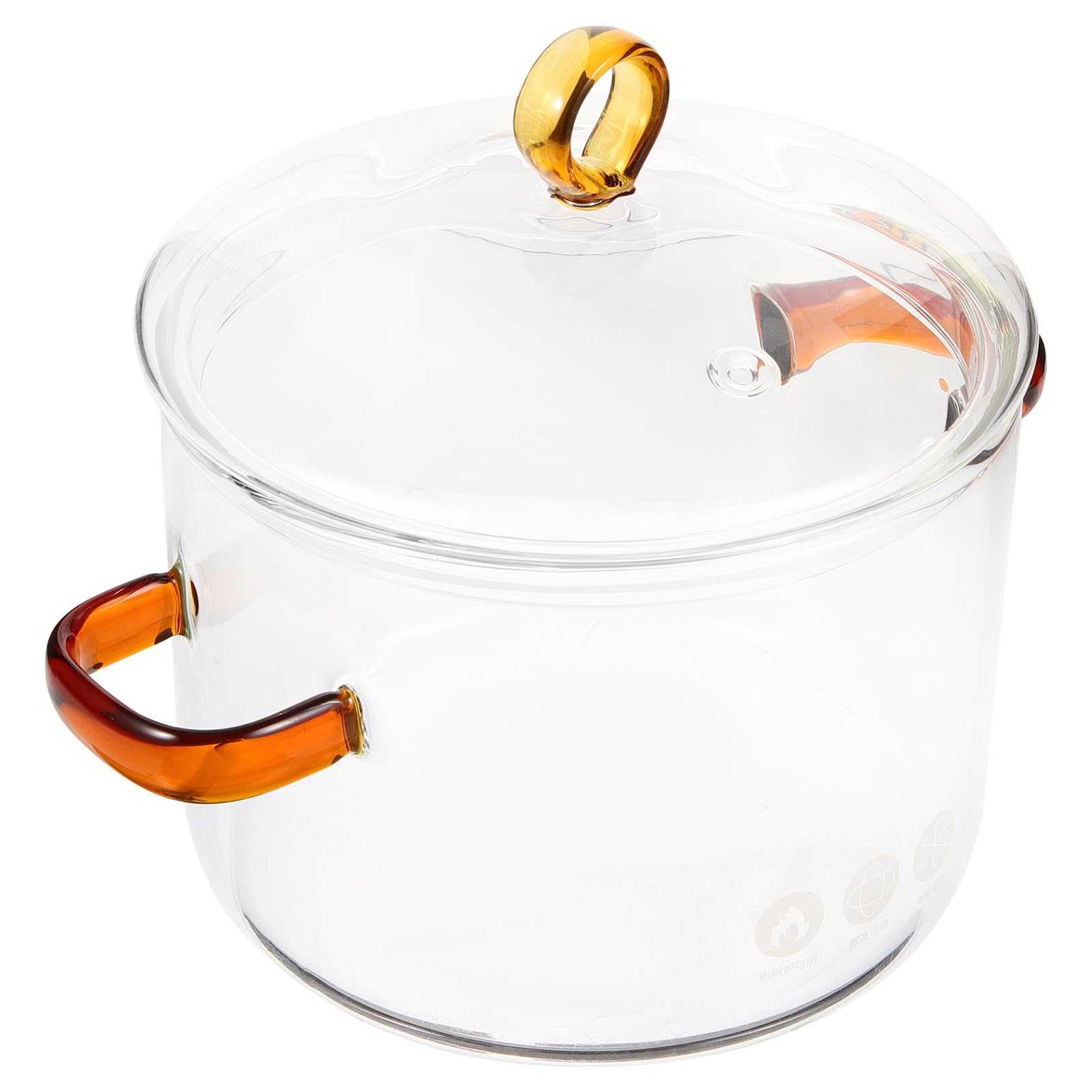 Marmite en verre induction 1,9l à poignées ergonomiques Housoutil