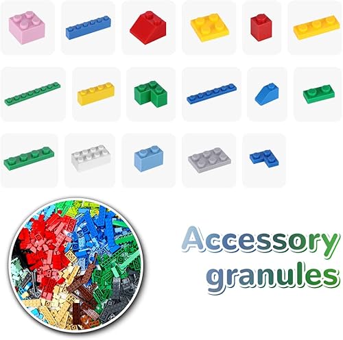 Miniatura 3 de Juego de ladrillos de construcción clásicos, 500 bloques de construcción básicos, STEM creativo compatible con todas las principales marcas, juguete