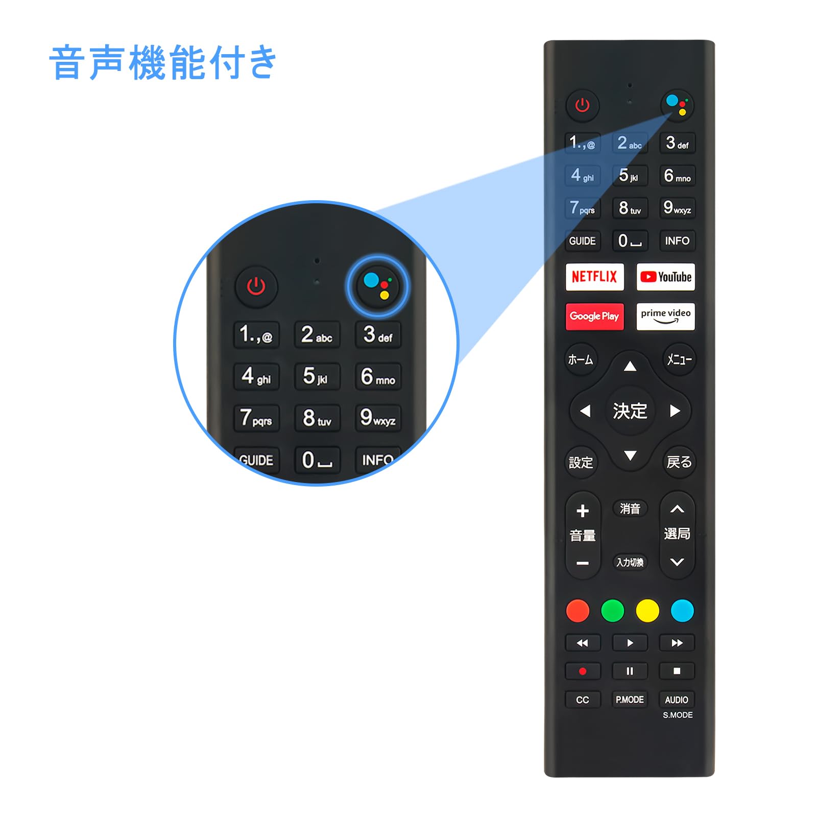 Amazon | テレビリモコン RCA-RC01 音声検索対応 fit for RCA Vezzer