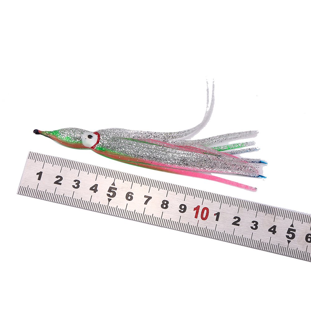 20 Leurres Souples Pieuvre/calmar – 5-10cm – Pour Pêche En Eau Salée