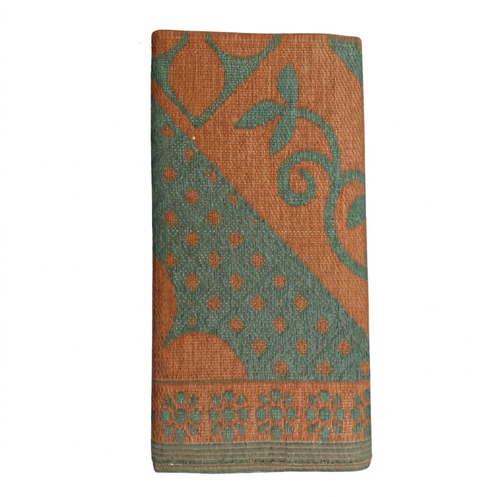 Chatai Traditional Woven Floor Mat, Multicolour Design (4-6)-image-34