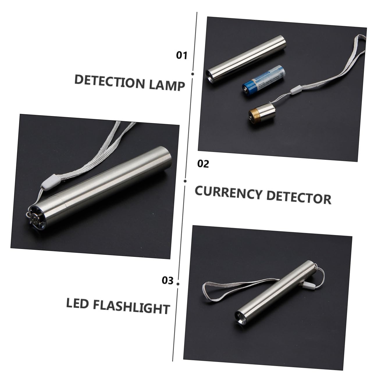 Penna Per Test Cosmetici Lampada Di Rilevamento Fluorescente Led Portatile Per Controllo Valuta e Agenti Fluorescenti, Strumento Leggero Da Adatto Per Viaggi e Uso Quotidiano