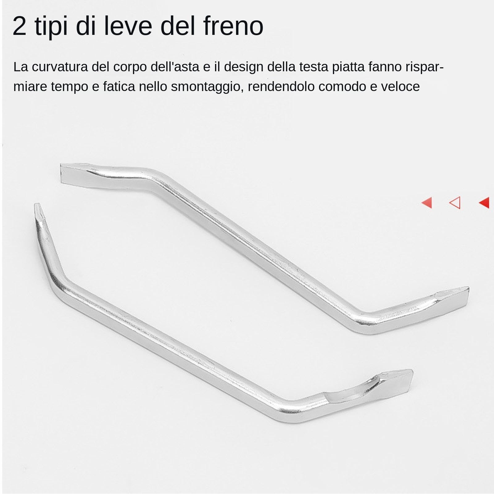 Set di strumenti per la regolazione del freno a tamburo - Kit portatile antiscivolo in metallo da 8 pezzi, strumento di rimozione 'installazione a molla Struttura in acciaio resistente, design erg