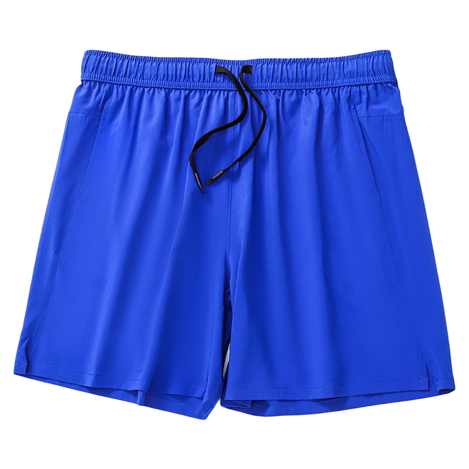Men Track and Field Training Marathon Shorts Quick Dry Breathable Sport Knee Below Pant Fitness Gym Stretch Short