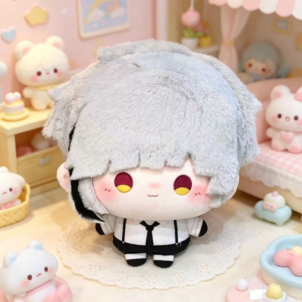 Pluszowa figurka Dazai Osamu/Nakahara Chuuya/Nakajima Atsushi, 3 szt | BSD Anime Pluszaki Poduszka, Sofa Dekoracja Pościel Prezent, Bawełna PP, 35 cm