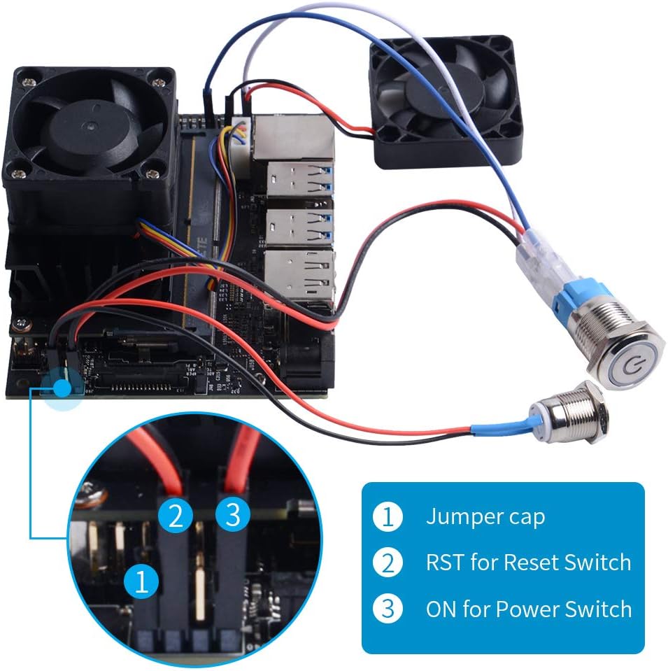 New Product GeeekPi NVIDIA Jetson Nano Metal Case (Support Jetson Nano B01 and A02) with 4020 PWM Cooling Fan and 4010 Fan, Power & Reset Control Switch, Camera Holder for NVIDIA Jetson Nano Developer Kit Black Friday - 80% OFF GeeekPi NVIDIA Jetson Nano Metal Case (Support Jetson Nano B01 and A02) with 4020 PWM Cooling Fan and 4010 Fan, Power & Reset Control Switch, Camera Holder for NVIDIA Jetson Nano Developer Kit
