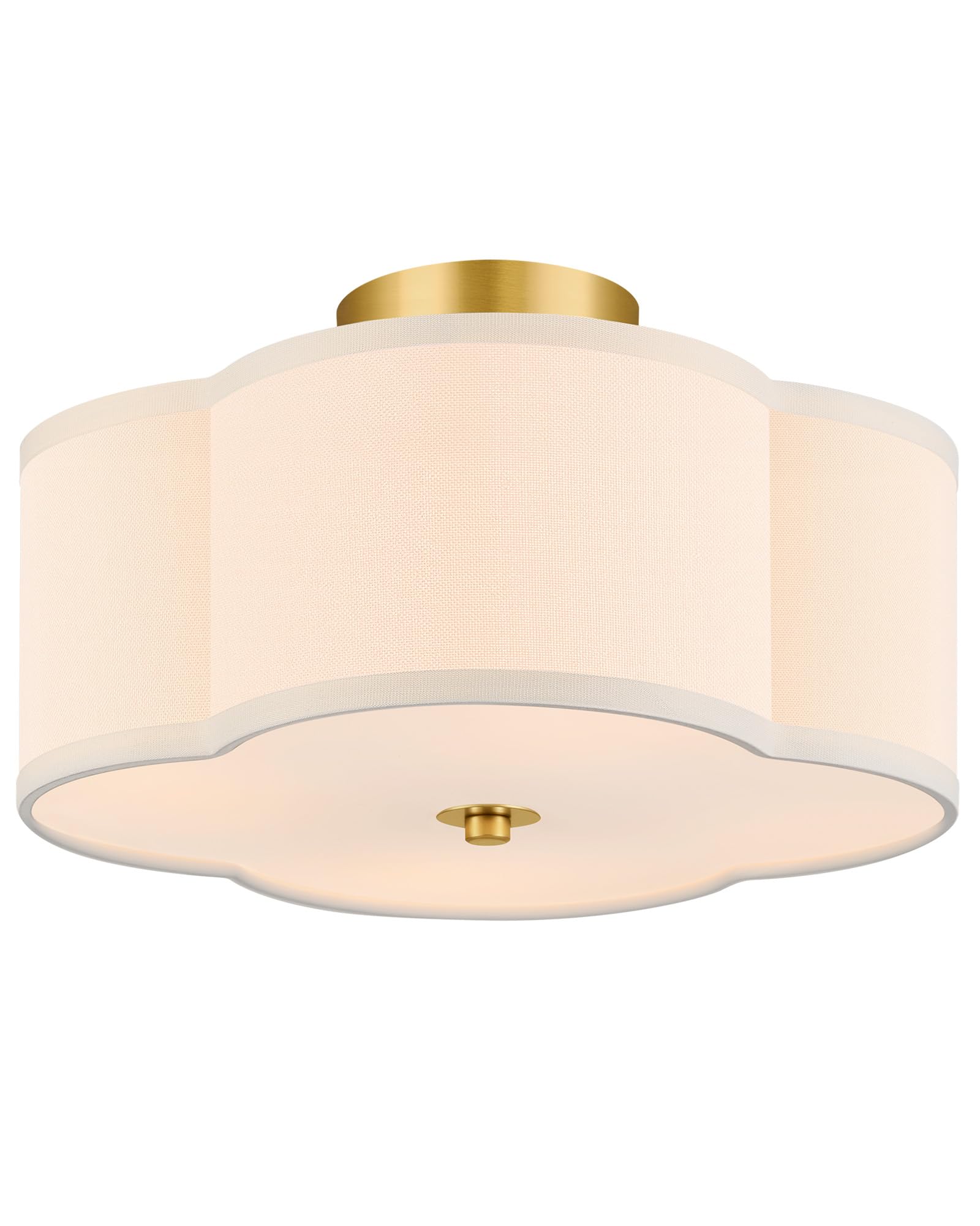 VONLUCE Semi Flush Mount Ceiling Light, 12.8
