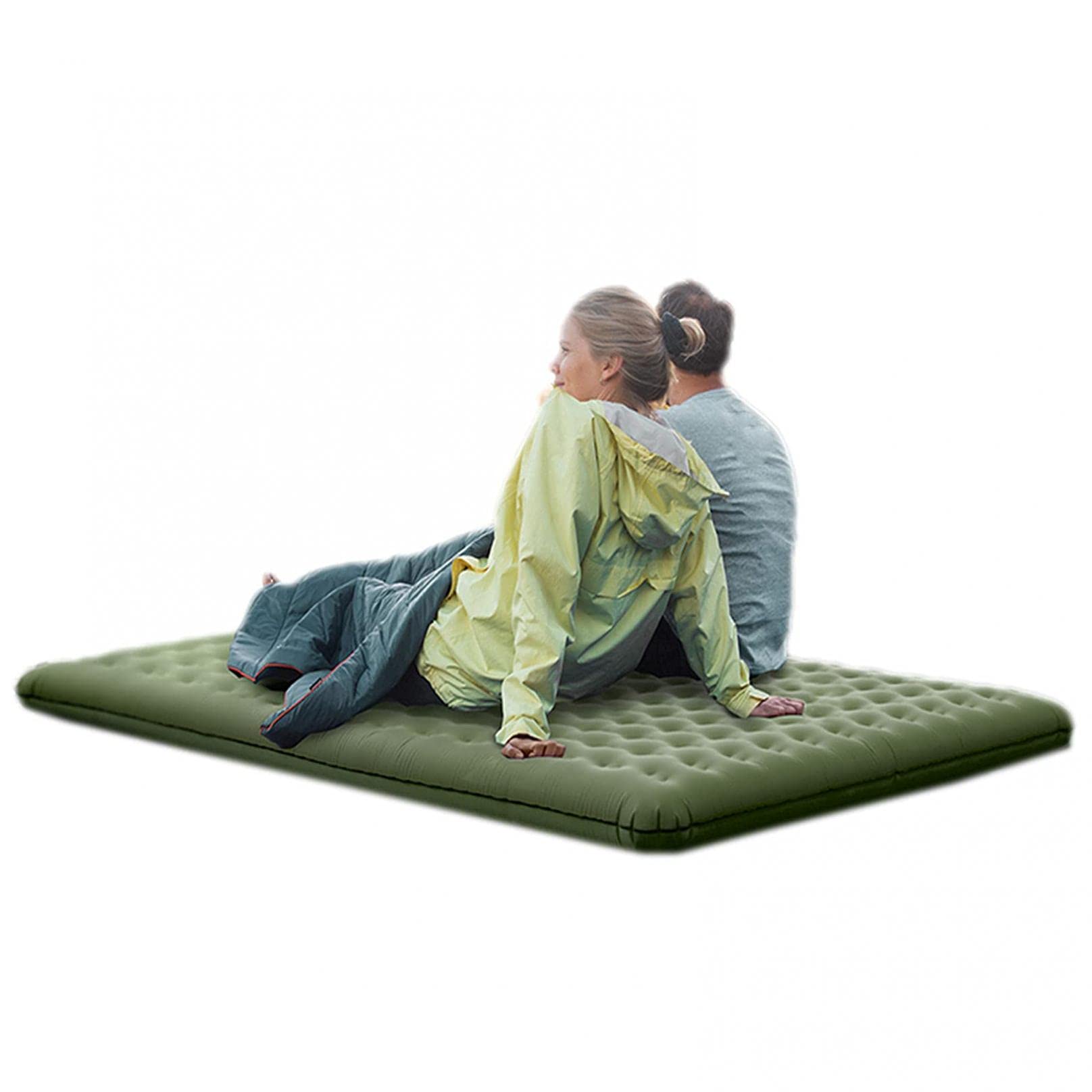 Tapis de camping haut de gamme en TPU double coussin gonflable