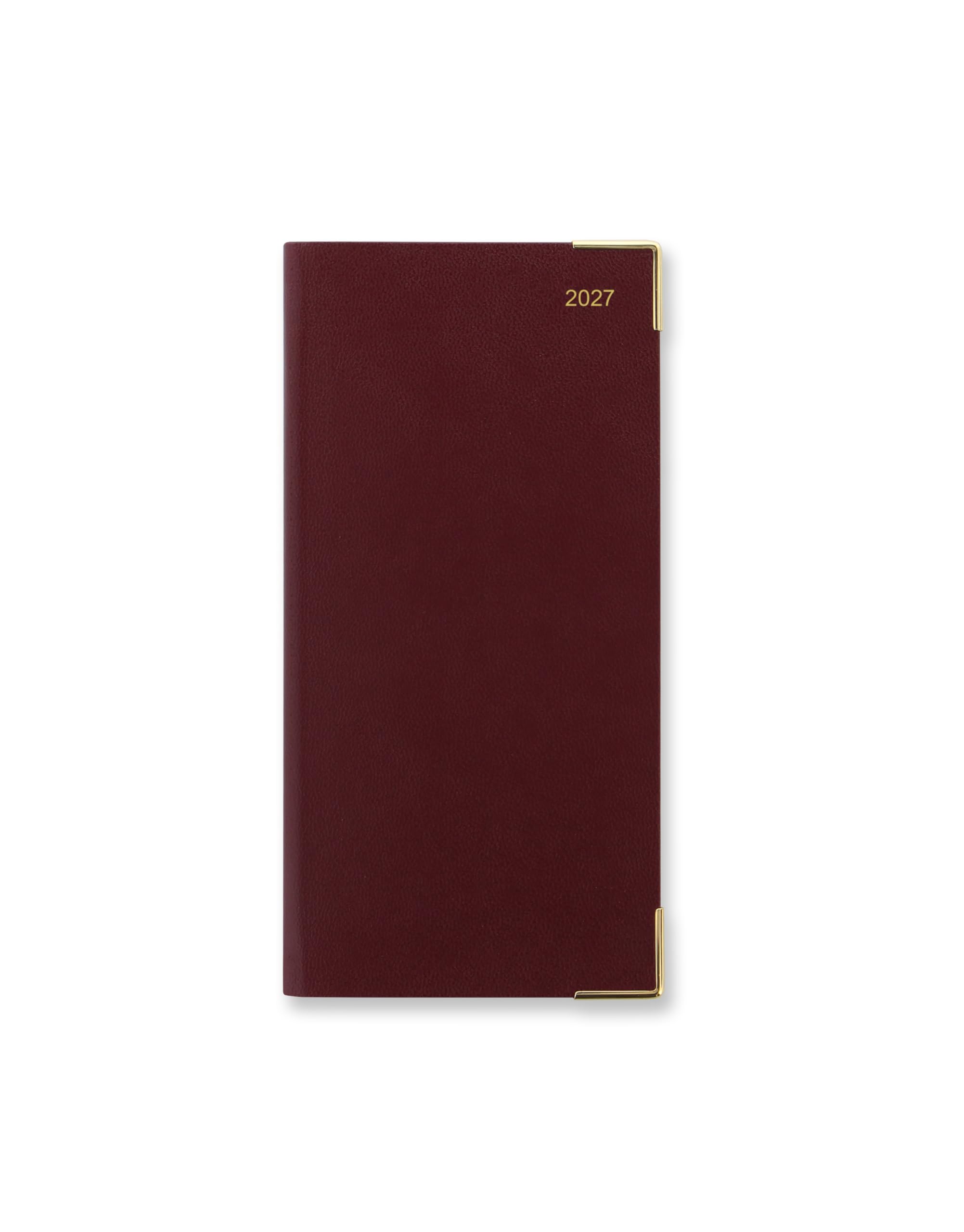 Letts of London Classic Slim week to view with appointments and planners 2027 diary - Burgundy 27-T3ZABG