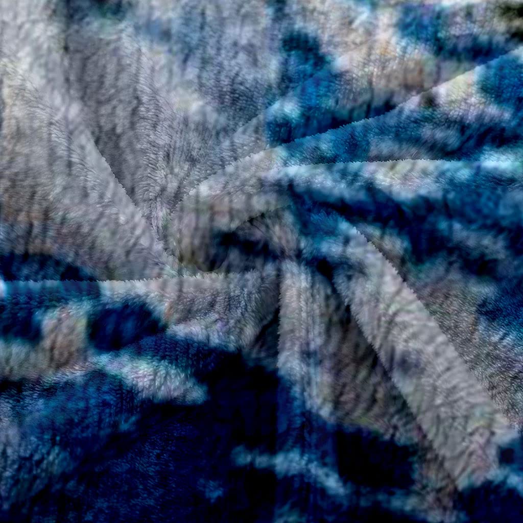 Manta De Franela De Microfibra 150X200Cm Manta De Felpa Suave Para Sofá Cama 3D Cielo Azul Y Nubes Blancas Con Vista Al Lago Impresión Patrón Manta Polar Invierno Gruesa Y Esponjosa Caliente Transp