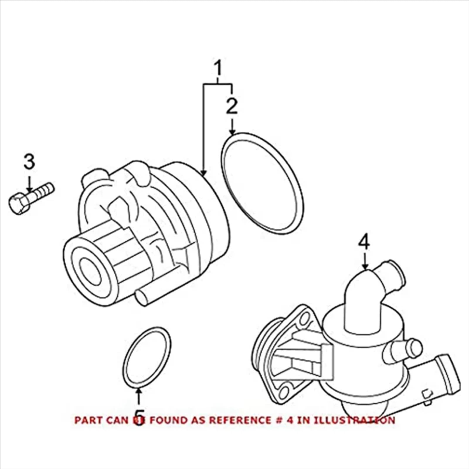 Termostato Alloggiamento Termostato Refrigerante Per Per Vento 2005-2014 03L121111AC | Alloggiamento termostato liquido di raffreddamento motore 03L121111AC