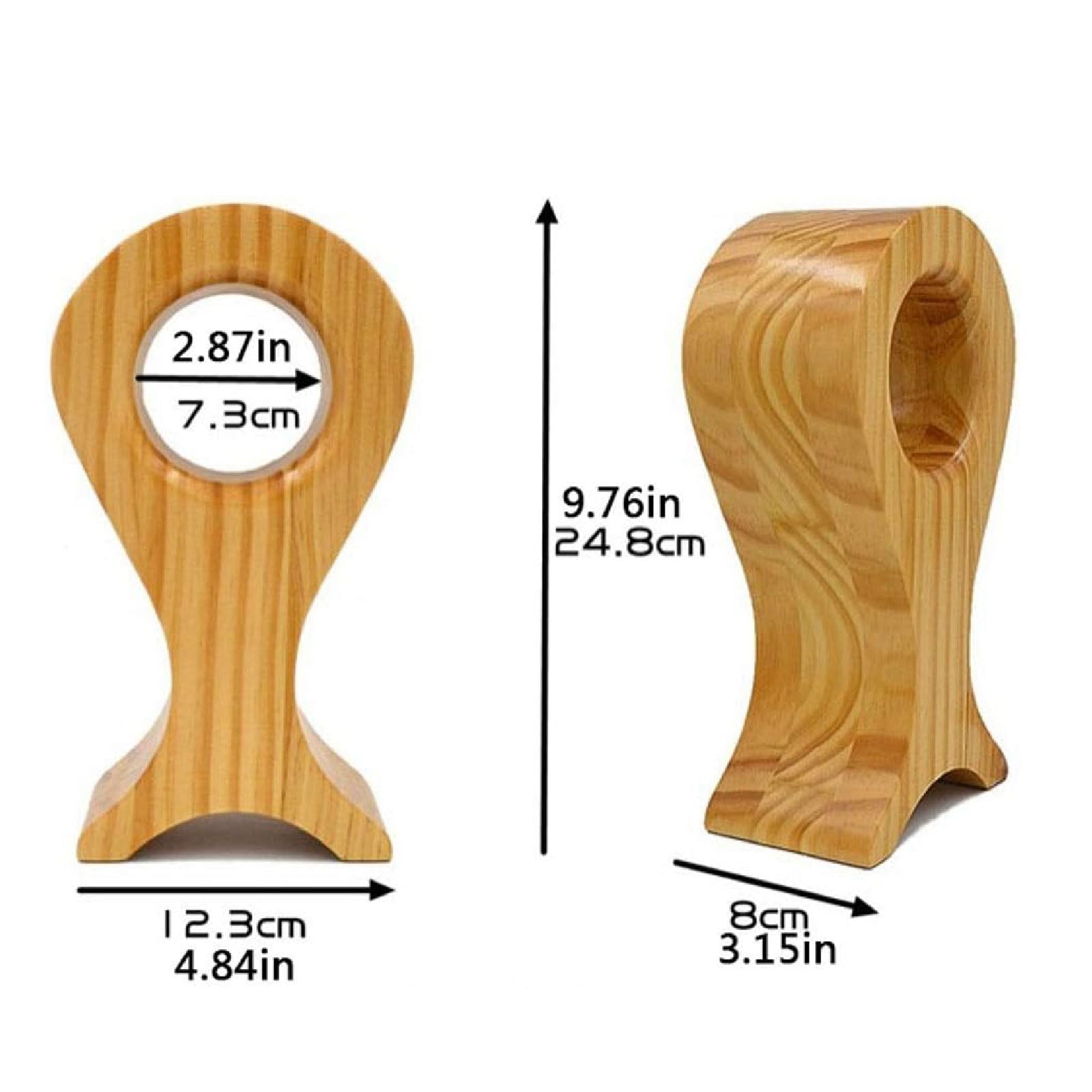 TOMRAIN Soporte de Madera para Auriculares, Soporte Creativo para Auriculares en Forma de pez, Accesorios para Auriculares, Soporte de exhibición, Colgador de Auriculares para Todos los Auriculares