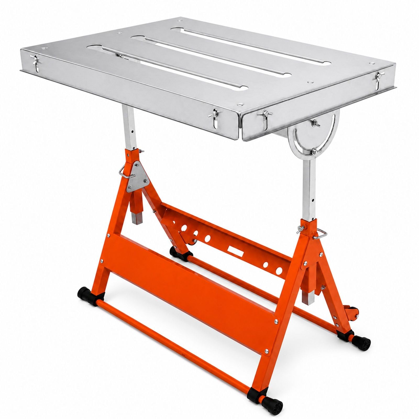 Table de soudage Pliante réglable en Acier avec roulettes, établi Mobile pour Atelier, réparation et Bricolage