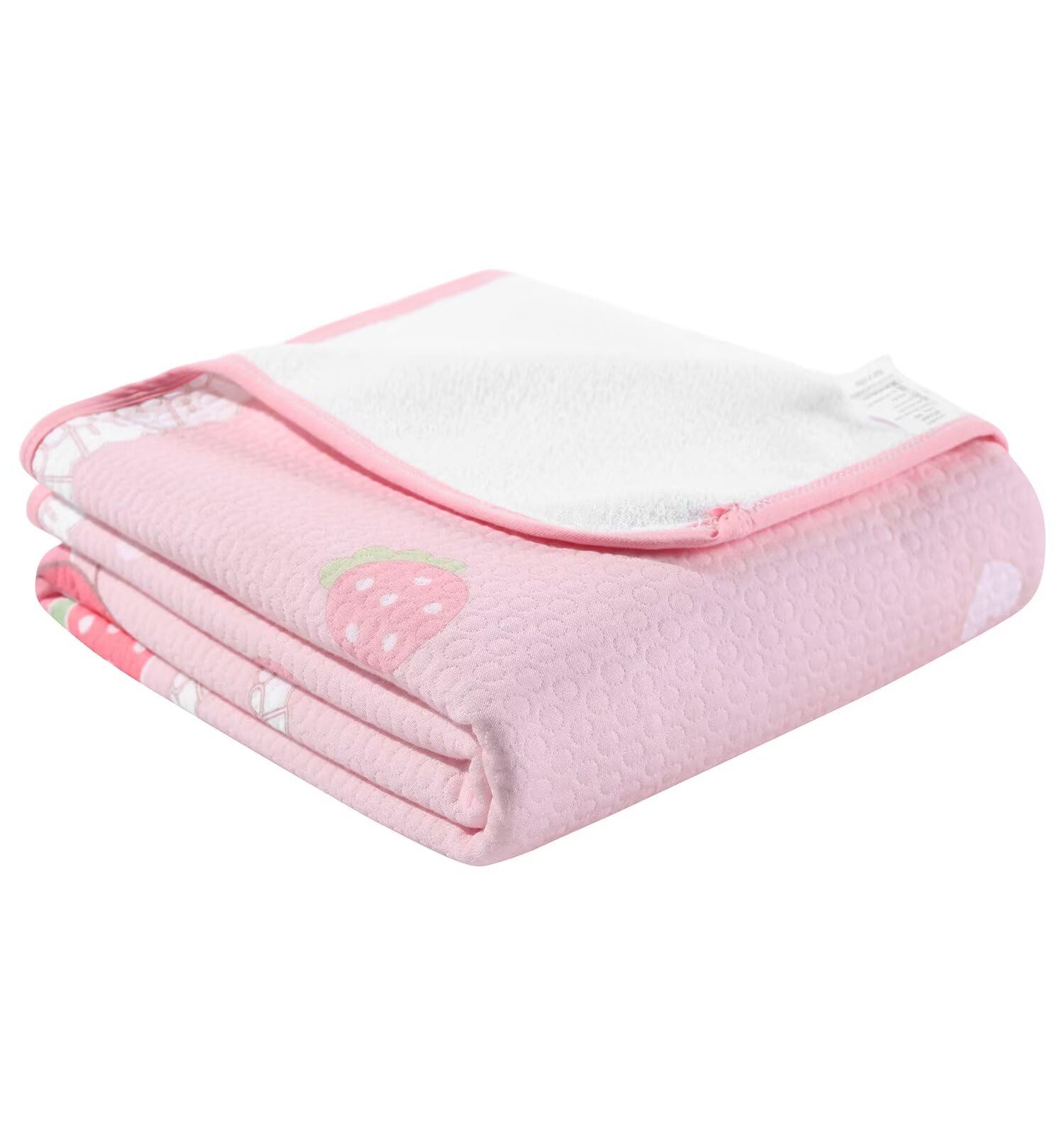 Landofgenie Impermeabile Changing Pad 80 x 120 CM Lavabile Riutilizzabile Oversized Adult Changing Pad - Mucca fragola
