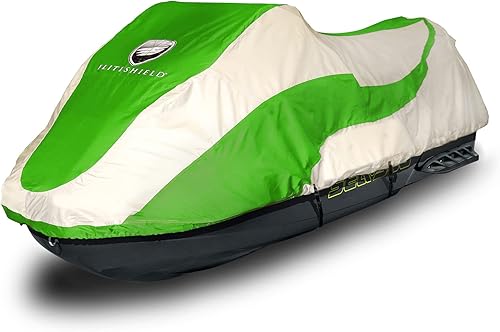 Jetpro Trailerable PWC Jetski Watercraft Jet - Funda para esquís de hasta 3 plazas, VerdeGris
