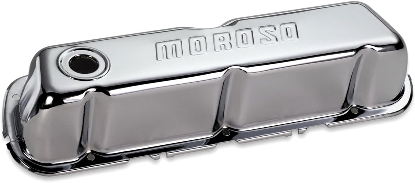 Moroso 68202 Chrome Valve Covers, Fits Small Block Ford 289-302/351W