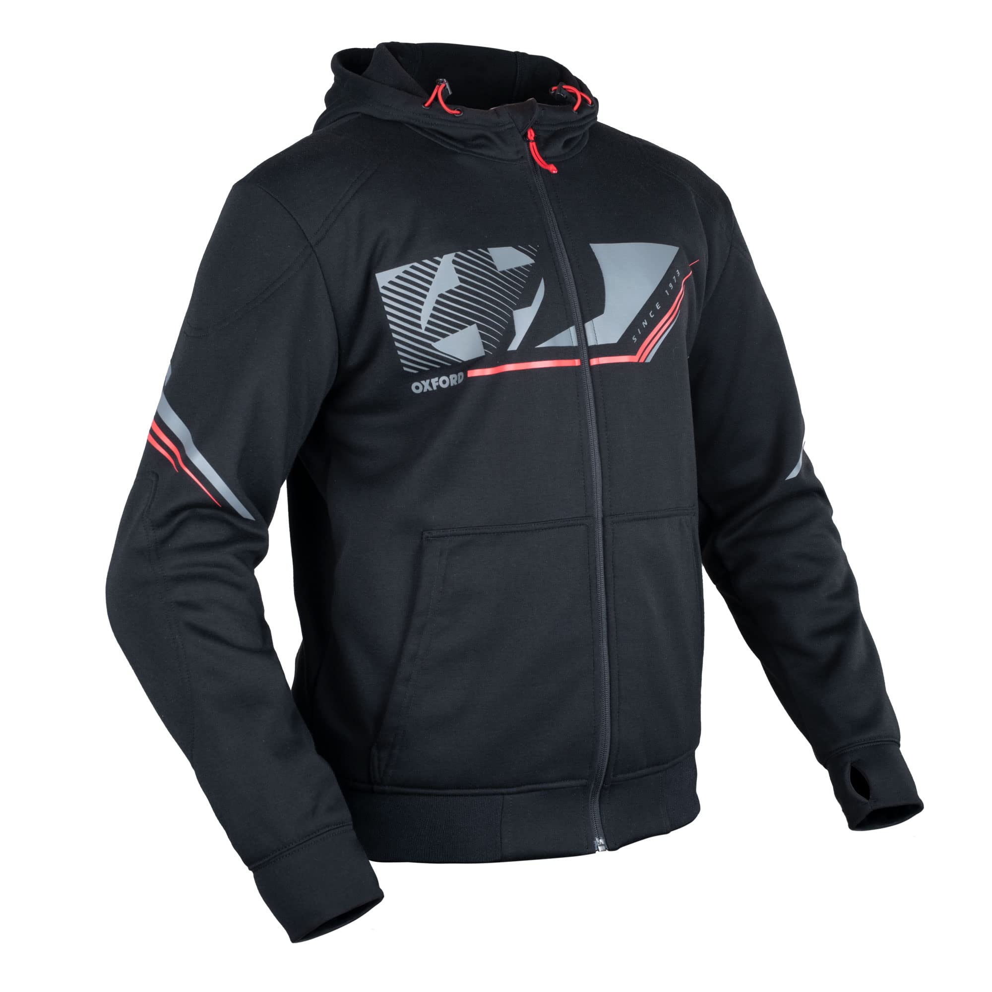 Oxford Men's Super Hoodie 2.0 Sports Motorcycle Zoodie, Black, S