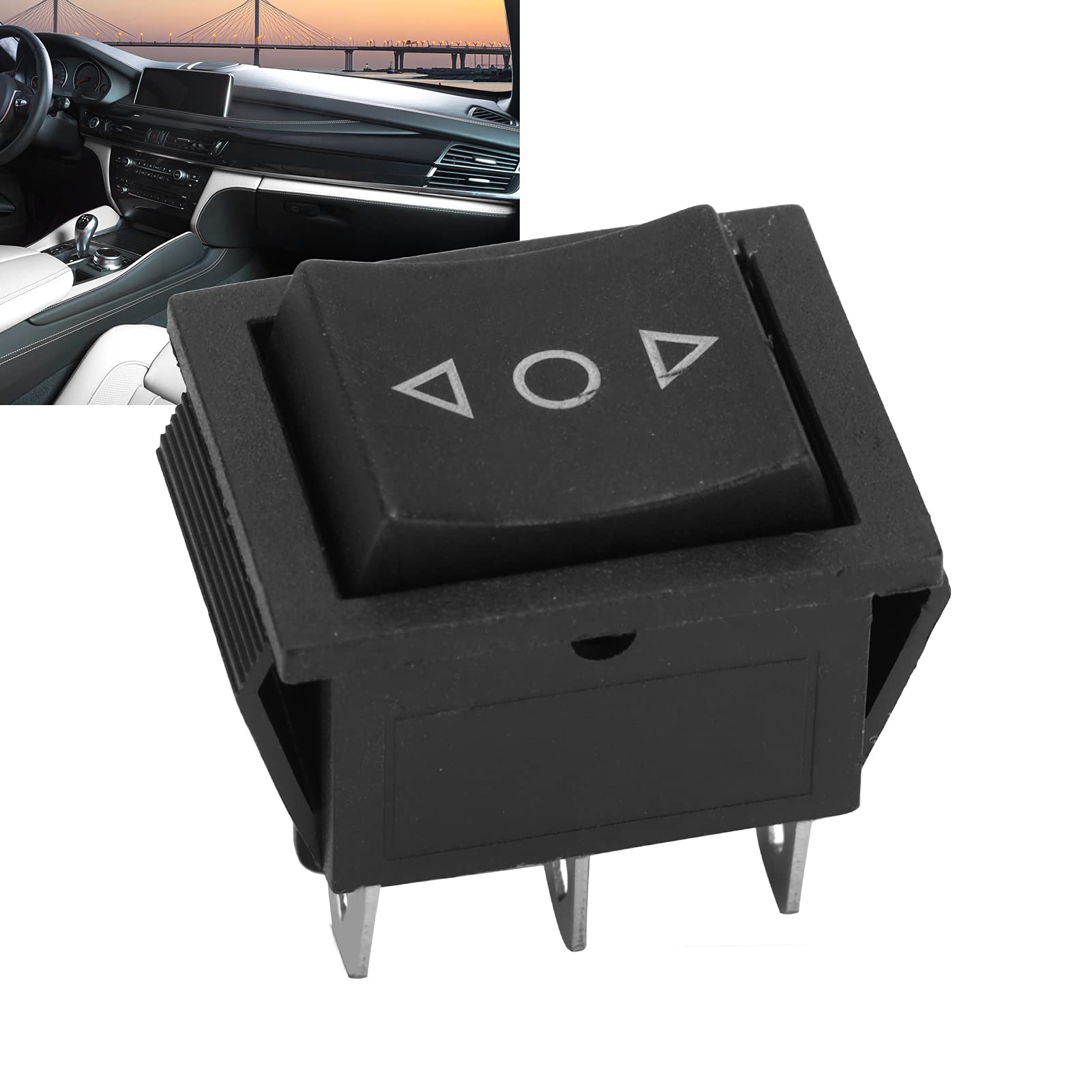 Akozon Interruttore, 6 Pin 3 Posizioni Snap Posizione On-off-On Interruttore a Bilanciere per Barca per Auto Moto Barche