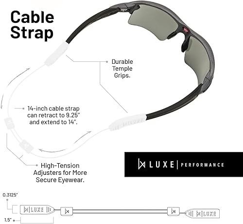 Miniatura 3 de Correa para gafas retenedor de gafas, correa para gafas de sol, correa para gafas, correas de cable ajustables, soporte para gafas