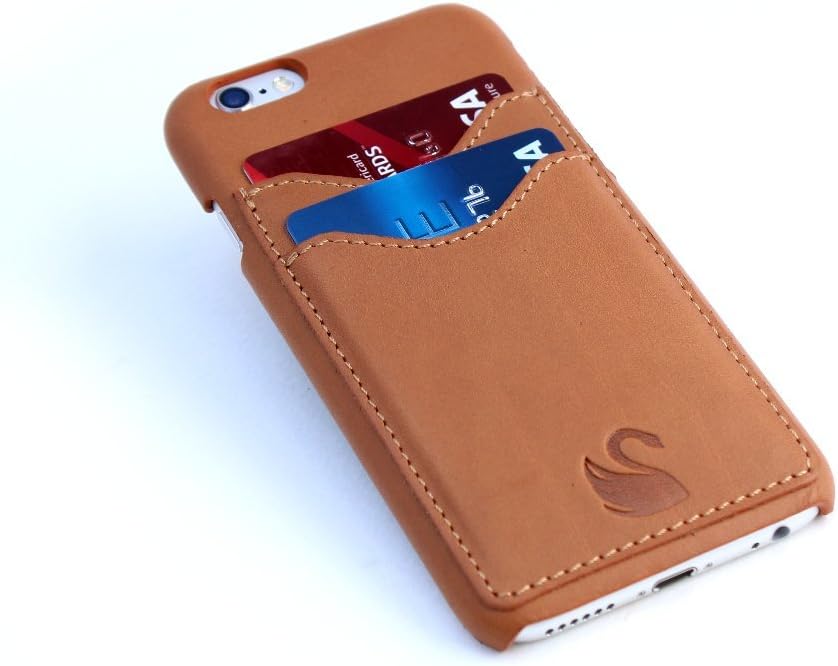 iPhone 6s Leather Case, Rossini Florence, iPhone 6 & 6S Case Leather, Ultra Slim, Genuine Leather Case for iPhone 6 & 6s, Handmade, Made in Europe (iPhone 6/6S - Tan)