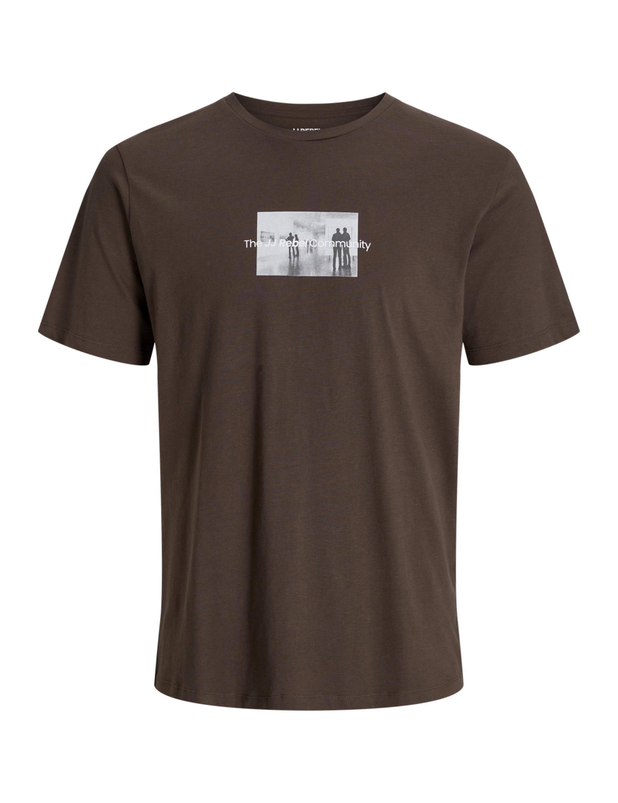 JJ rebel Men's Jrebfred Tee SS Crew Neck, Bracken, L