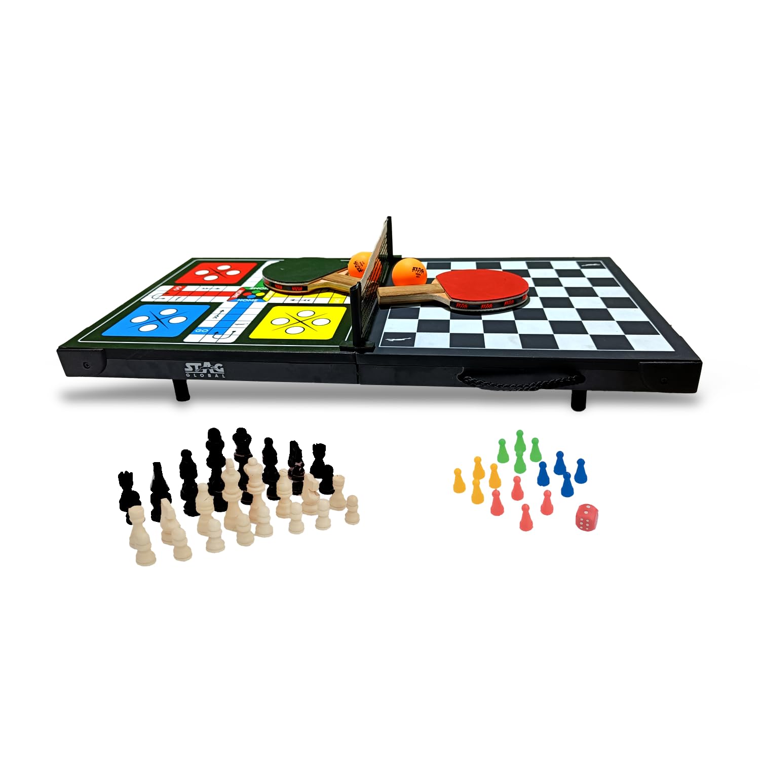 See full amazon price history chart for Stag Global Super Mini Ping Pong 4-in-1 Table Tennis Table | 2 Rackets & 2 Balls | 1 Net & Post Set Ludo Pieces | Checkers Pieces | Chess Men Stag Global Super Mini Ping Pong 4-in-1 Table Tennis Table | 2 Rackets & 2 Balls | 1 Net & Post Set Ludo Pieces | Checkers Pieces | Chess Men (B0CWRTJBKF) Amazon Price History, Amazon Price Tracker