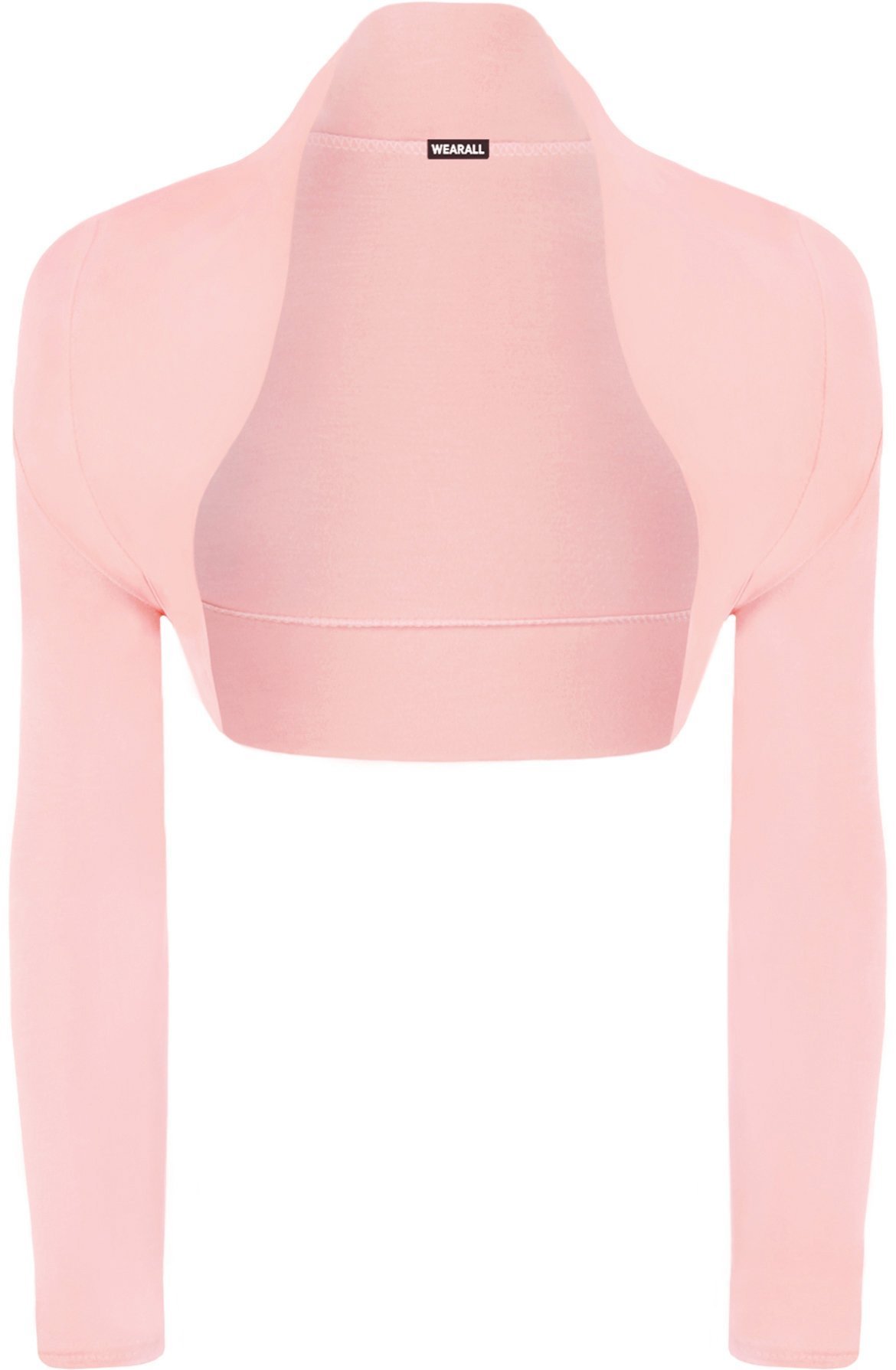 Wearall Women's Pink Shrug Bolero Stretch Top Cardigan - 8/10