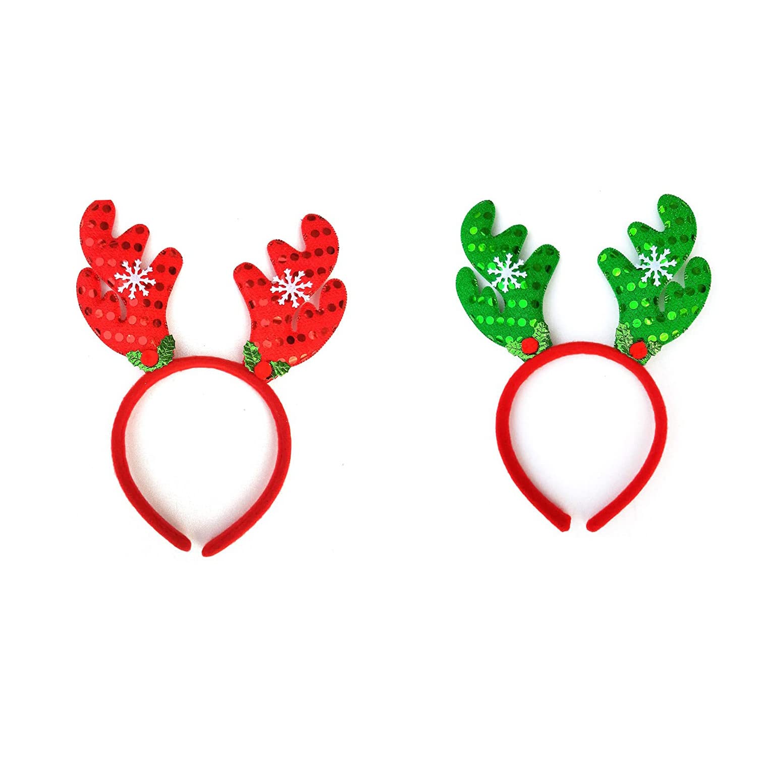 INFISPACE® Unisex Christmas Reindeer Antlers Headband Deer Horn Hairband (2) (B09MNSXX29) Amazon Price History, Amazon Price Tracker