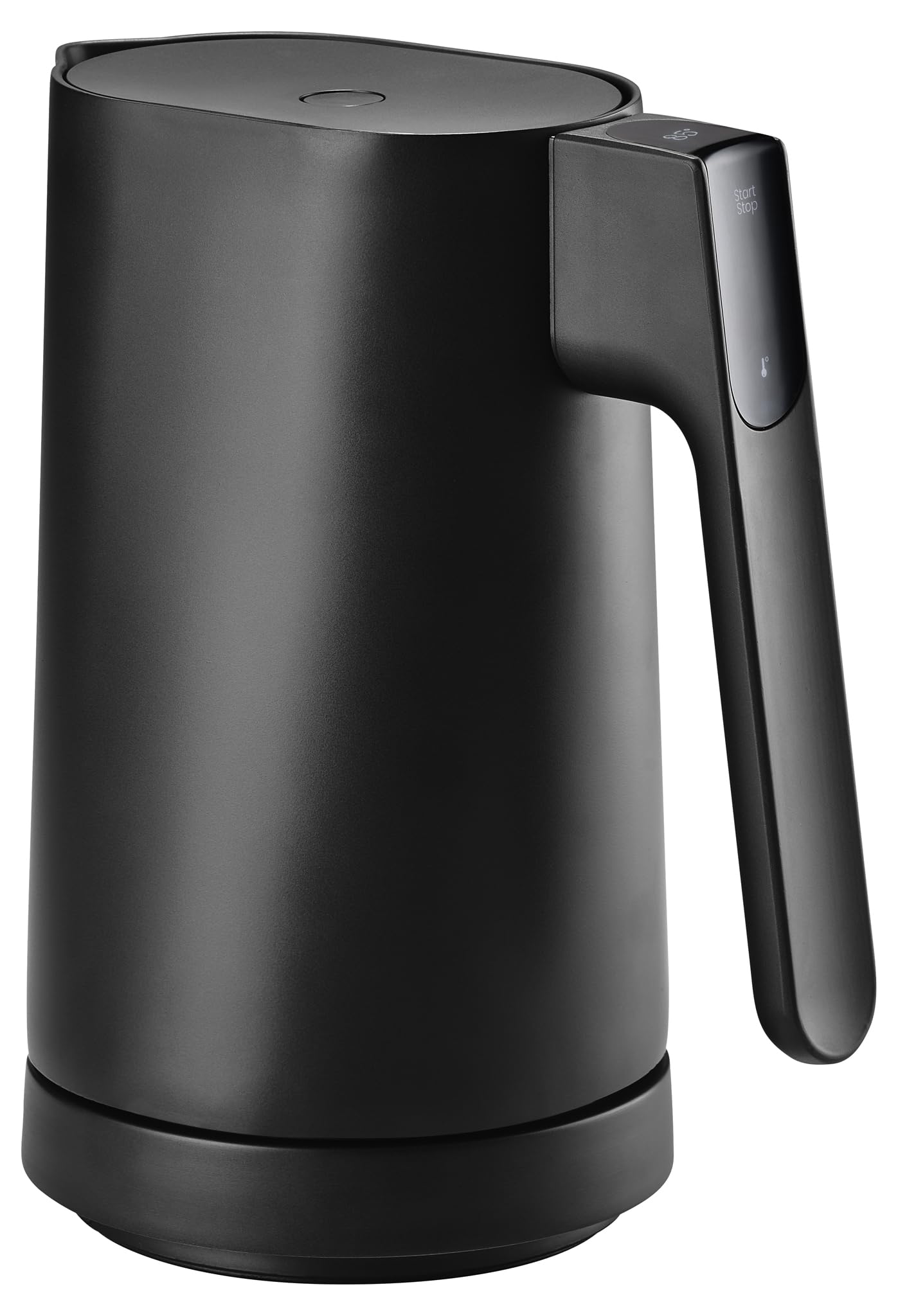 Jacob Jensen Elektrischer Wasserkocher mit Temperatureinstellung von 70°C bis 100°C, Warmhaltefunktion, Signalton, LED-Display mit Temperaturanzeige & Touch-Bedienung, BPA-Frei, 1,2 Liter, Schwarz