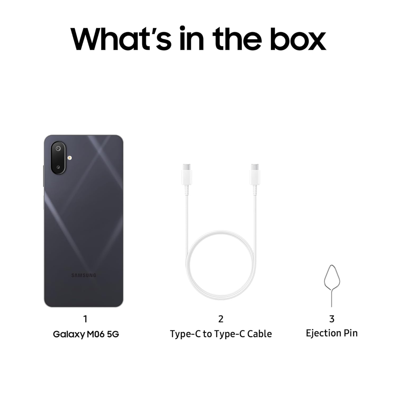 Samsung Galaxy M06 5G (Blazing Black, 4GB RAM, 64GB Storage) | MediaTek Dimensity 6300 | AnTuTu Score 422K+ | 12 5G Bands | 25W Fast Charging | 4 Gen of OS Upgrades | Without Charger 35 6176yT3Z3fL. SL1500