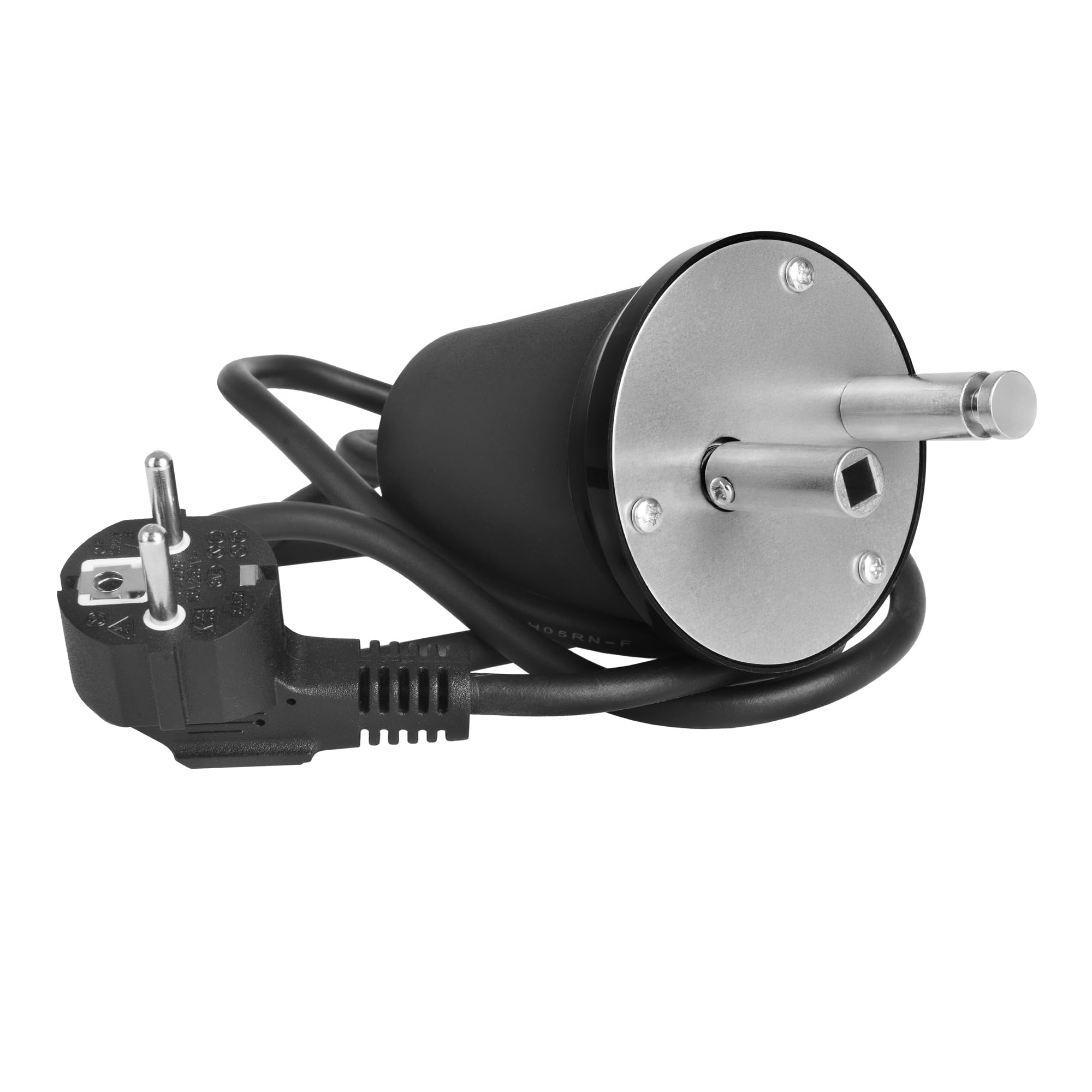 BBQ-Toro Stainless steel grill motor for grill skewer, 220-240 V, load capacity up to 10 kg, rotary motor for rotisserie, skewer roasts, shashlik, tenderlog, grill motor
