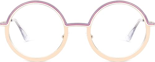 Miniatura 1 de Zeelool Lindas gafas redondas mentales para mujeres con lente transparente sin receta JGM849438