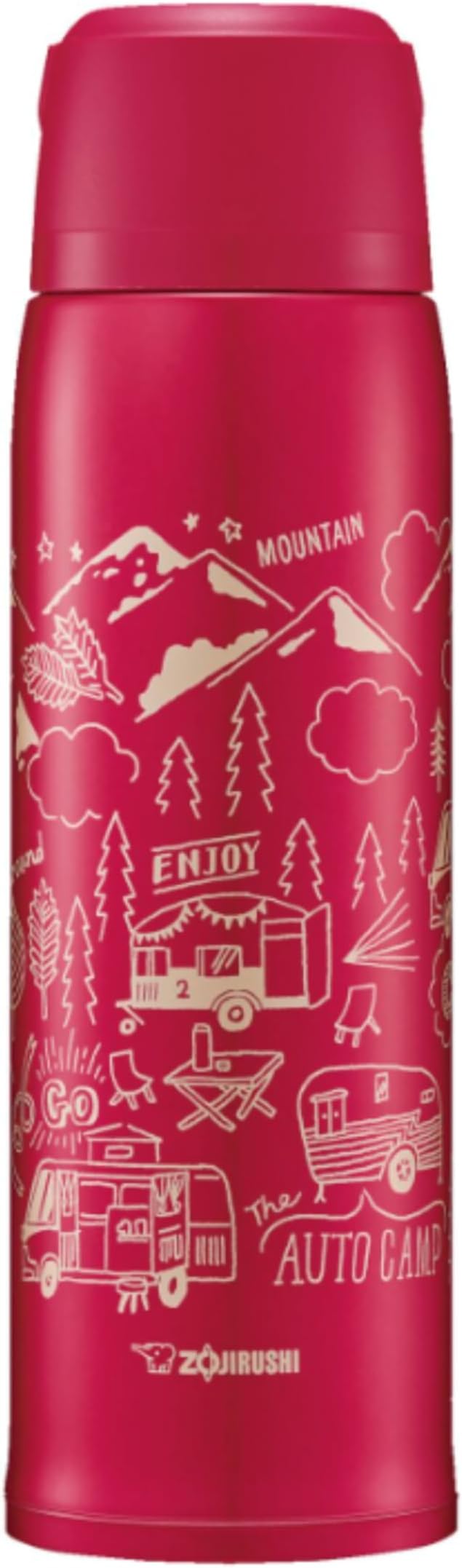 SJ-JS10RA Stainless Steel Bottle Mug, 1.0-Liter, Red