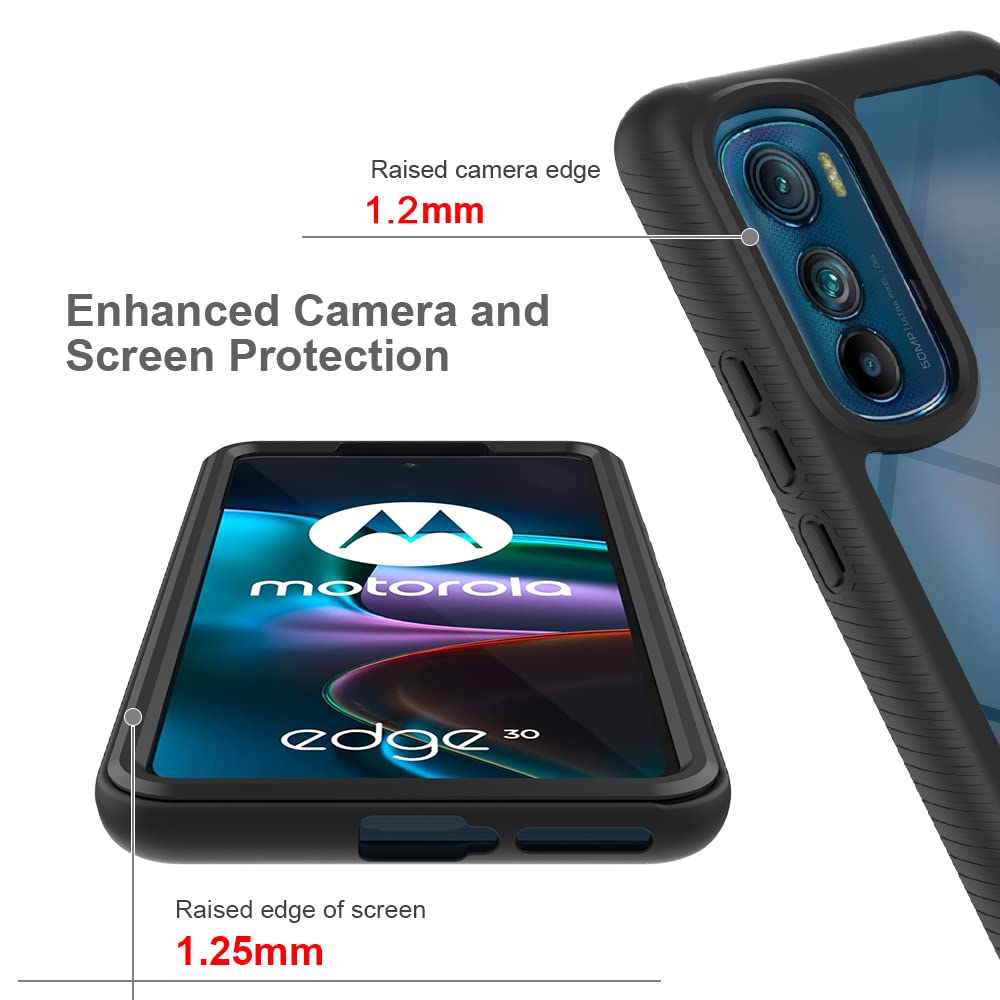 XINNI Cover Per Motorola Edge 30, Protezione Schermo Integrata 360