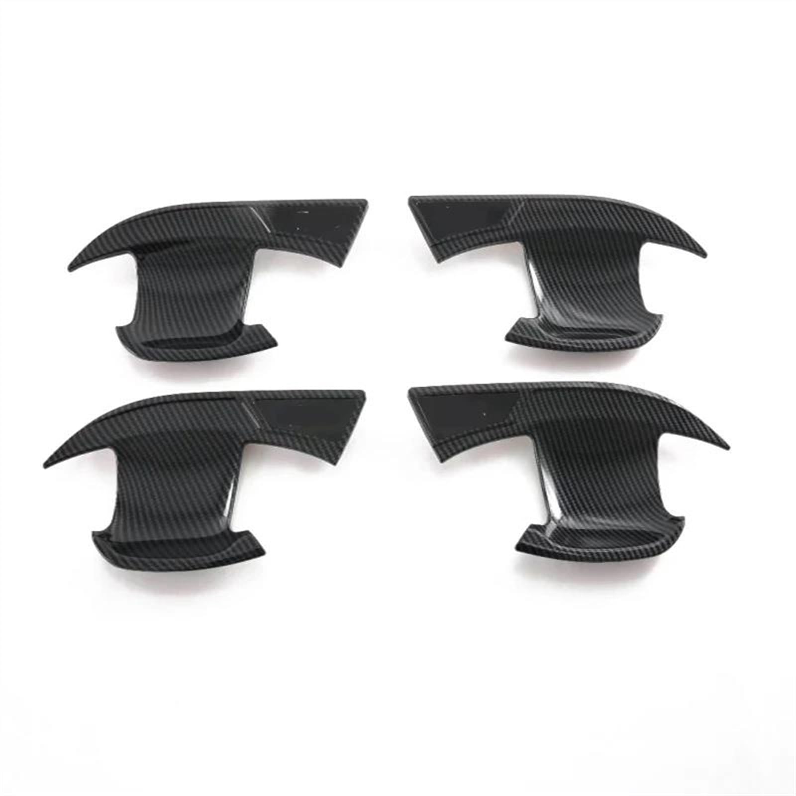 Kjhopy Carbon Fiber Chrome Car Door Handle Bowl Cover For Byd Yuan Plus Atto 3 2022 2023 Accessories Sticker Rhd Exterior Door Handle(Carbon)