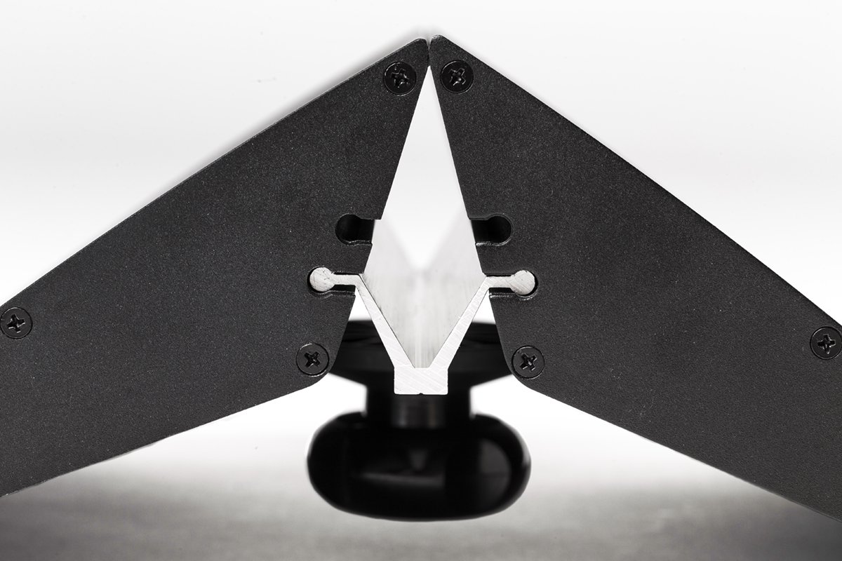 Srebrna specjalna podstawa panelu aluminiowa (30 cm (2 sztuki)