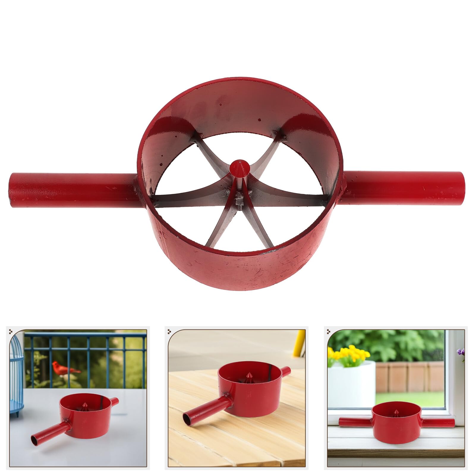 DOITOOL Divisor de Bambú Manual de Acero para Jardinería, Herramienta de Corte de 6 Cortes Resistentes, Adecuado para Manualidades y Proyectos de Bricolaje, Seguro