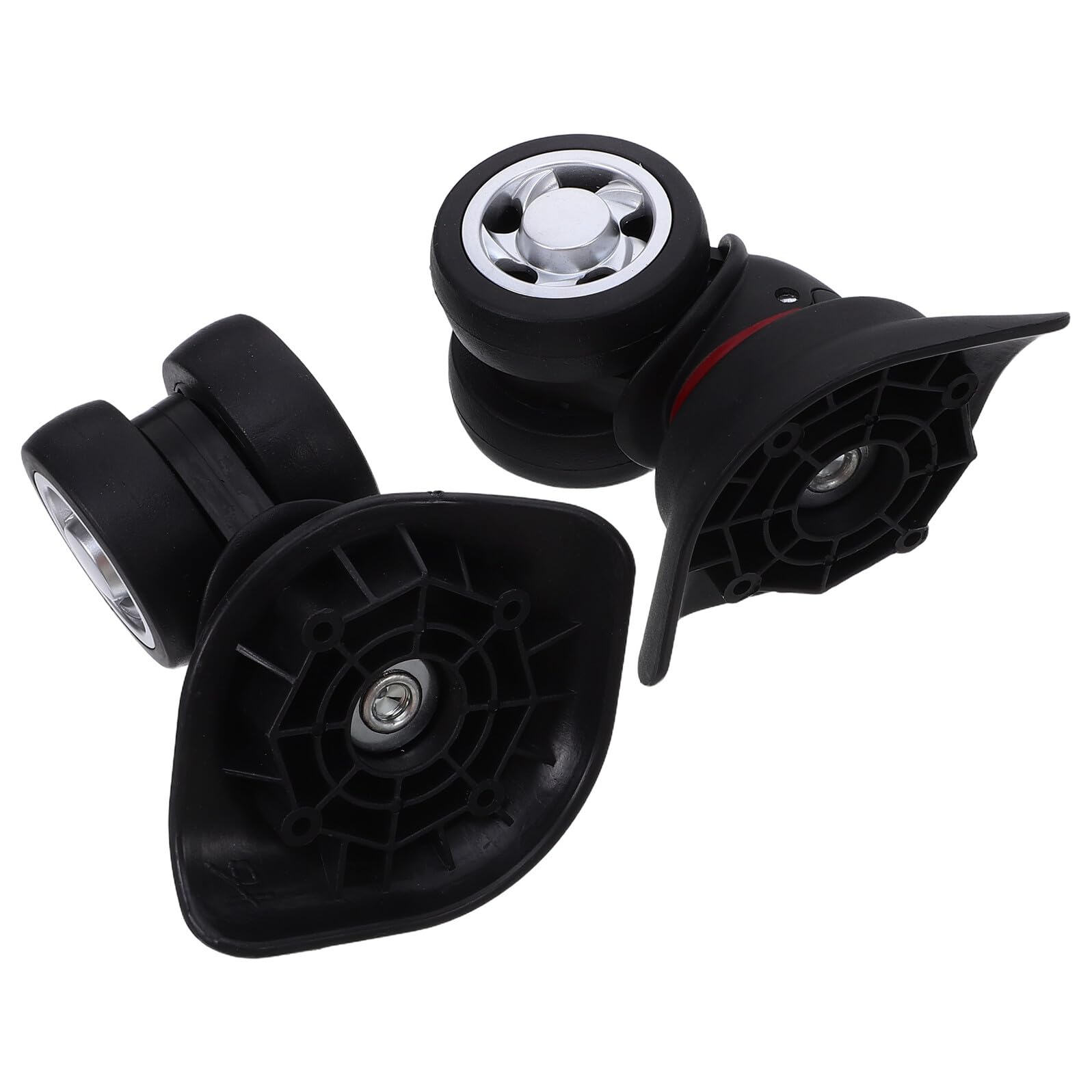 Healvian 2Pcs Universal Luggage Wheels Replacement Kit with Swivel Casters for Travel Suitcase Trolley Bags – Detachable Suitcase Wheel Repair Parts for Hand Luggage and Cabin Bags