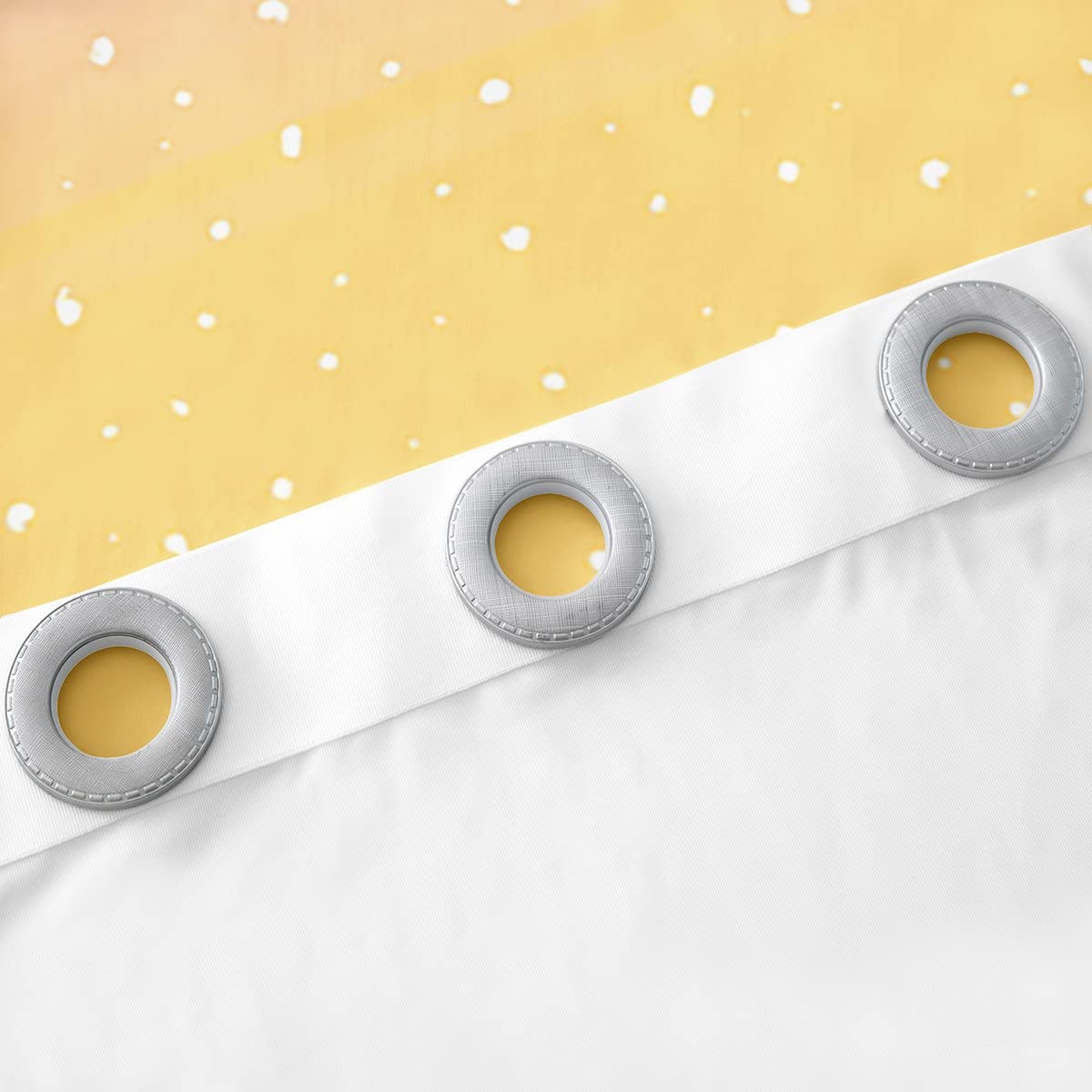 Loussiesd Glitter Star Print Gordijnen voor Slaapkamer
