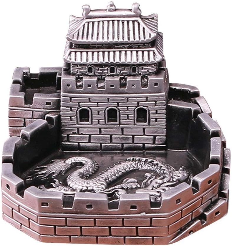 モンスター灰皿 タバコ工芸品 クリエイティブ灰皿 カバー付き 屋外 中国風 万里の長城
