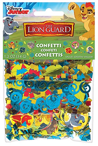 Confettis La Garde du Lion Amscan déco table anniversaire garçon