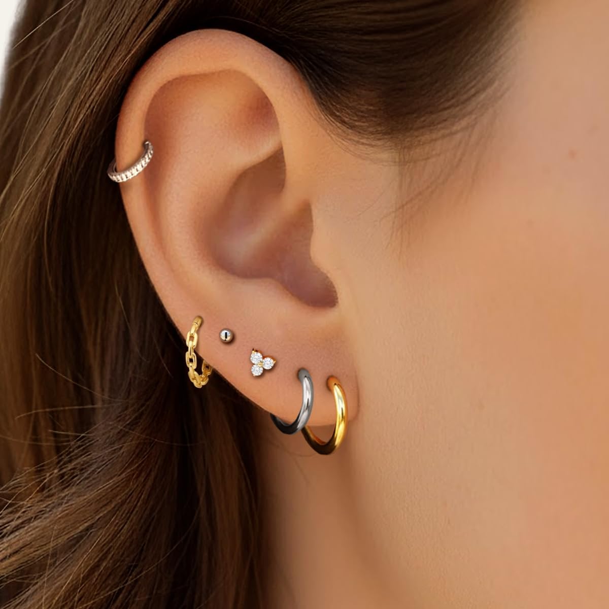 2 szt. tytanowe 20G 18G 16G bezgwintowe płaskie kolczyki sztyfty z tyłu labret tragus chrząstka warga monroe muszla piercing biżuteria