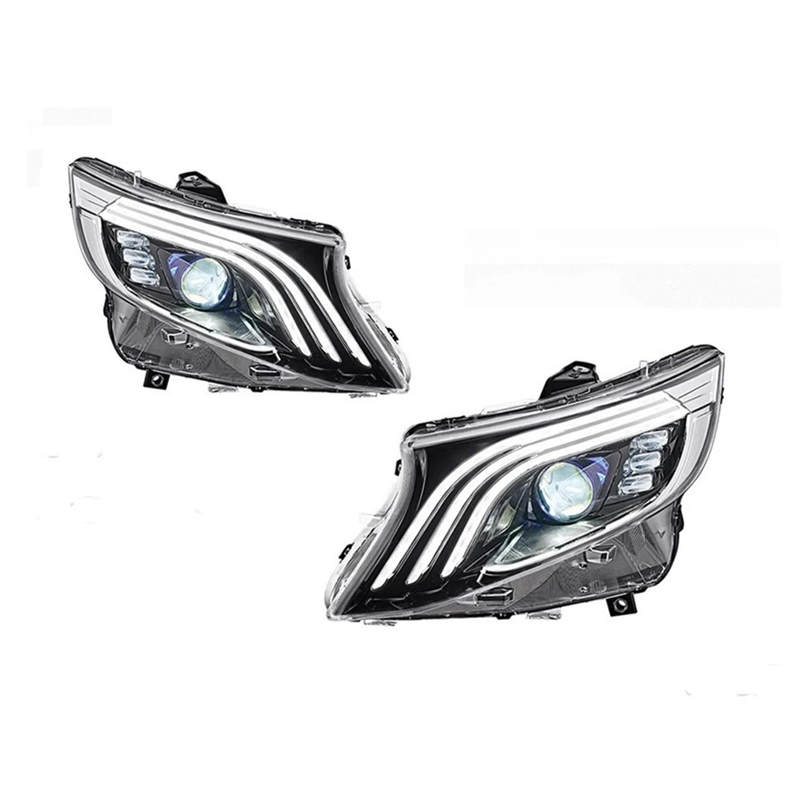 Pasuje do Mer//cedes-Be//nz VITO 16-21 w nowym stylu Led DRL reflektor samochodowy montaż sygnału akcesoria samochodowe zmodyfikowana lampa reflektory LED