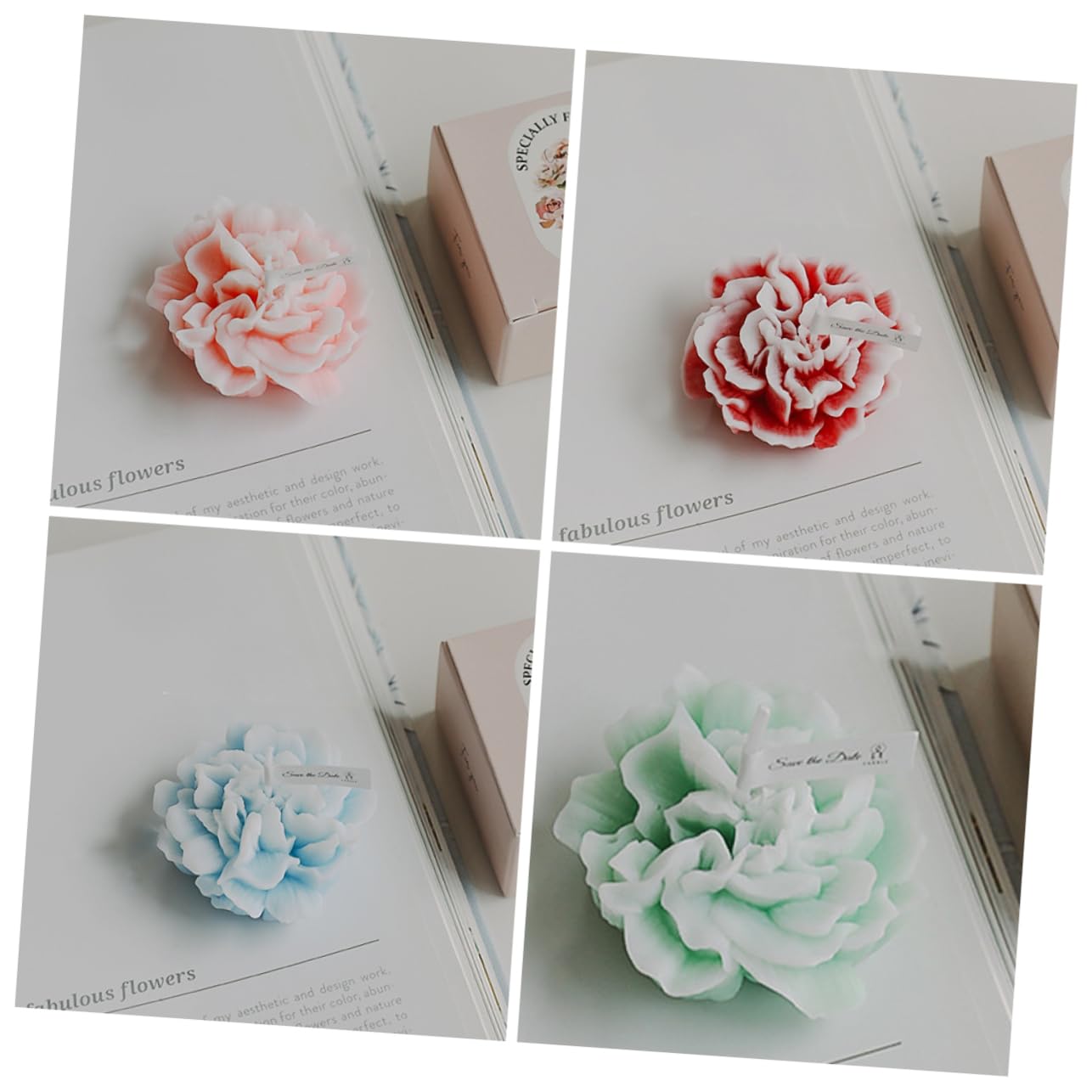 OUNONA 16stücke Duftkerzen Blumenform Aromatische Kerzen Für Zu Muttertag Geburtstagen Und Feiertagen Entspannende Atmosphäre Mit Feinem Handwerk
