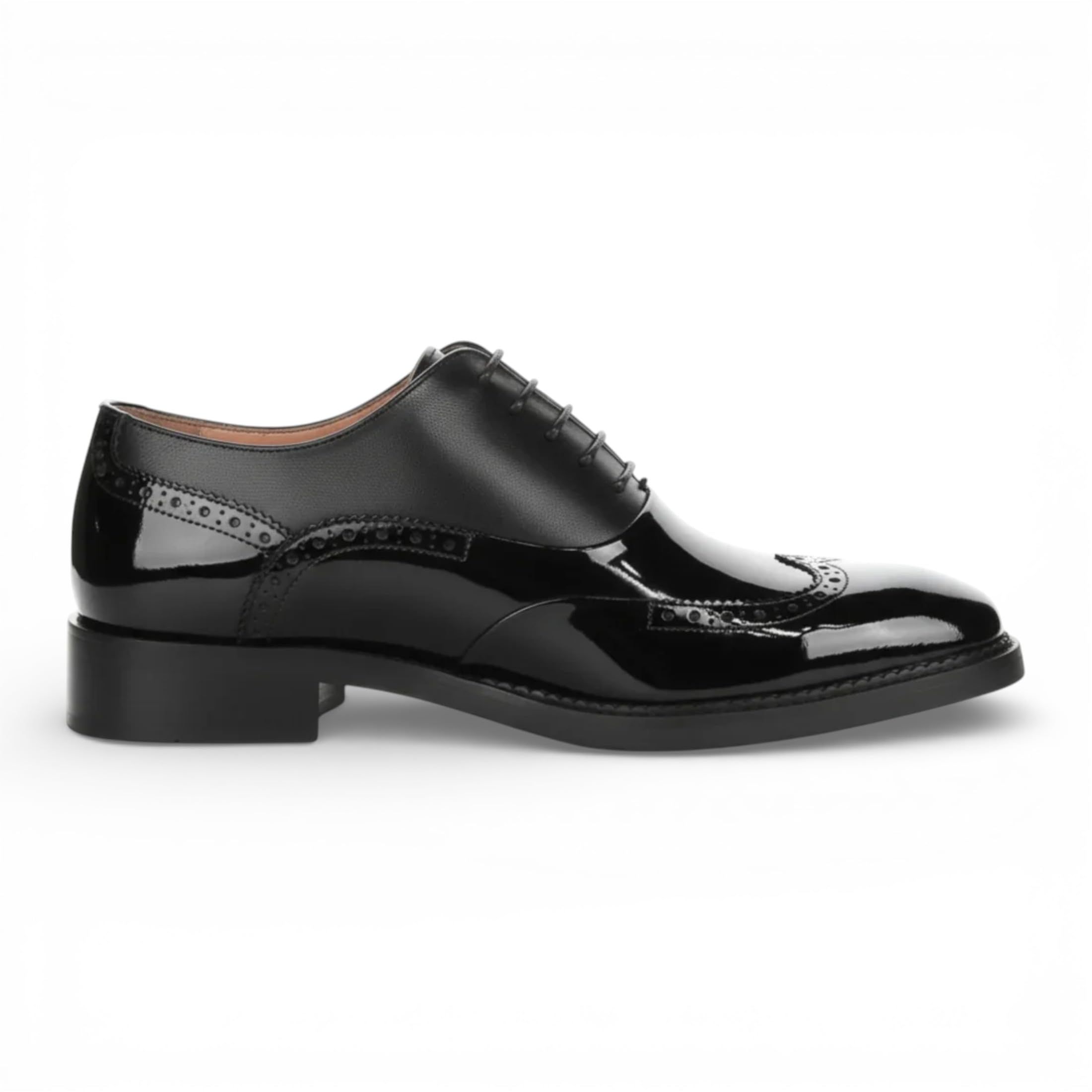 Infinity Leather Zapatos Formales Brogue de Charol para Hombre - Harry