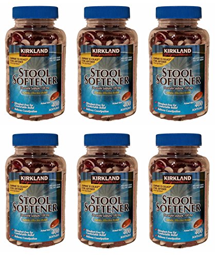 Kirkland Signature 100 Mg Stool Softener, 400 Softgels, 6 Pack #TOP15