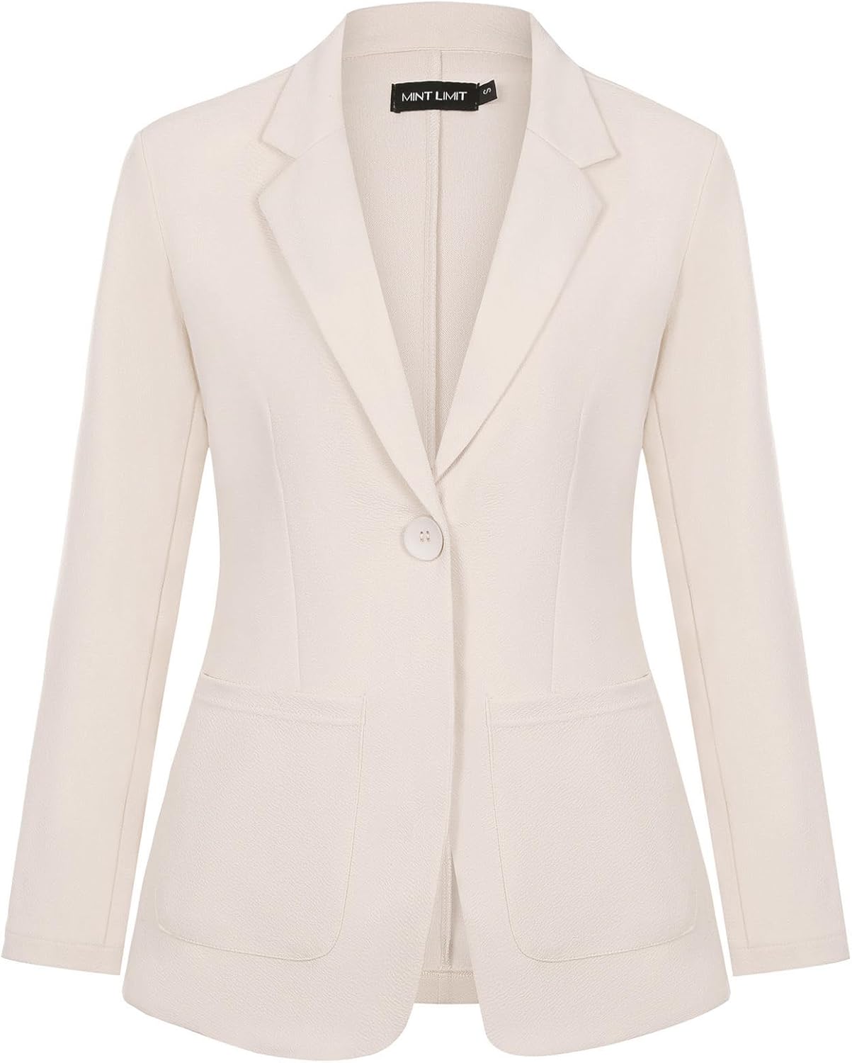 MINTLIMIT Blazers for Women Casual Long Sleeve Open Front Cardigan Button Work Office Blazers Jackets with Pockets